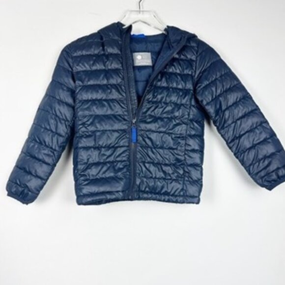 Primary Navy Blue Puffer Insulated Zip Up Jacket 6-7 - Picture 1 of 7